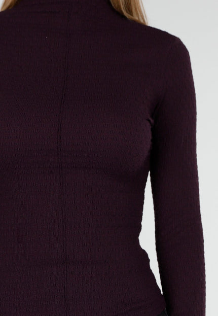 NEW170925 Paarse Top met Colkraag