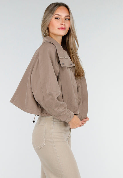 OP=OP.AV.10 Taupekleurig Cropped Jack