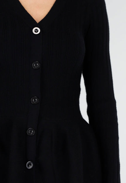 OP=OP.AV.10 Zwart Geribde Stretch Two-Piece Set