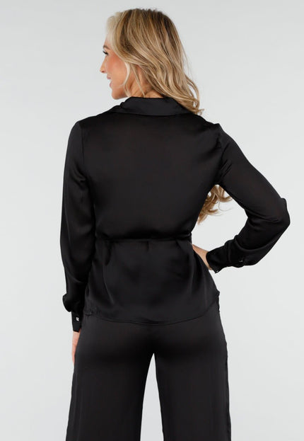 OP=OP.AV.12 Zwarte Satijnlook Matching Set