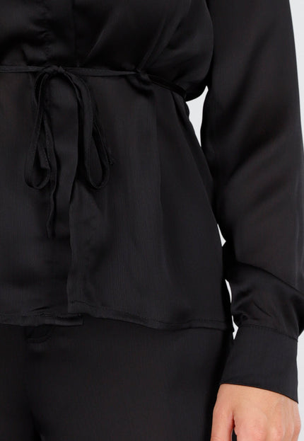 OP=OP.AV.12 Zwarte Satijnlook Matching Set