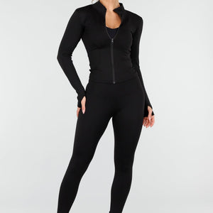 NEW170925 Zwarte Sportset met Sportjack