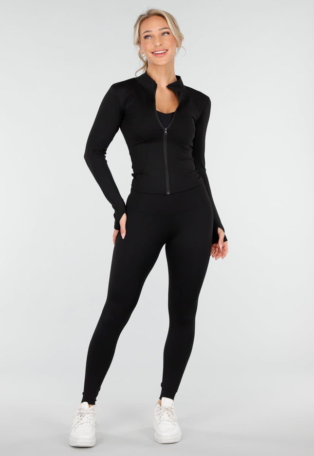 NEW170925 Zwarte Sportset met Sportjack