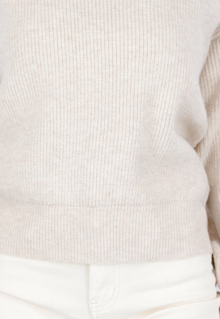 OP=OP.03.NL Beige Trui met Strik op de Rug