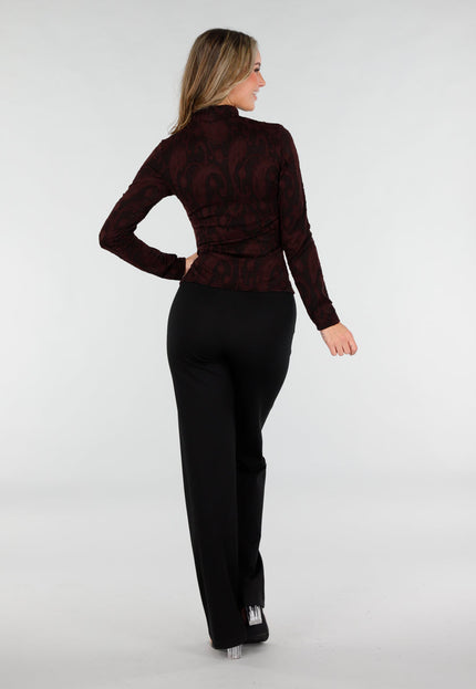 NEW171225 Bordeaux Stretch Top