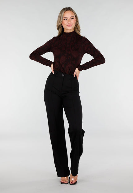 NEW171225 Bordeaux Stretch Top