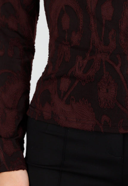 NEW171225 Bordeaux Stretch Top