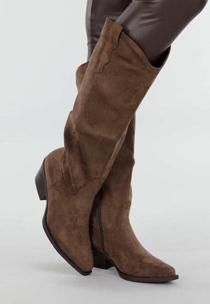 NEW171225 Bruine Cowboyboots