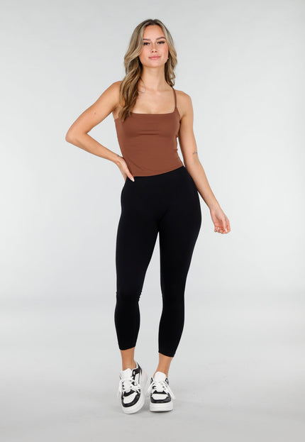 OP=OP.09.NL Bruine Spaghetti Crop Top