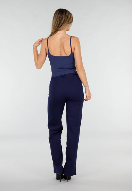 OP=OP.09.NL Donkerblauwe Crop Top