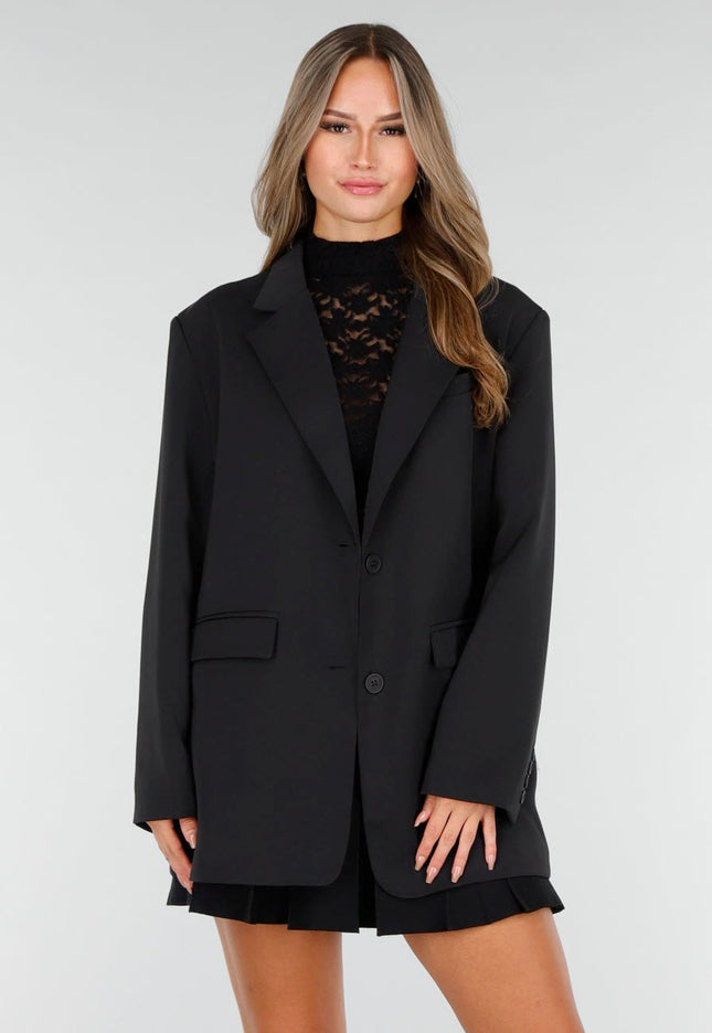 NEW171225 Zwarte Oversized Blazer