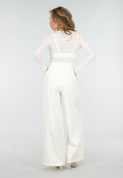 NEW180226 Beige Mesh Body met Lange Mouwen