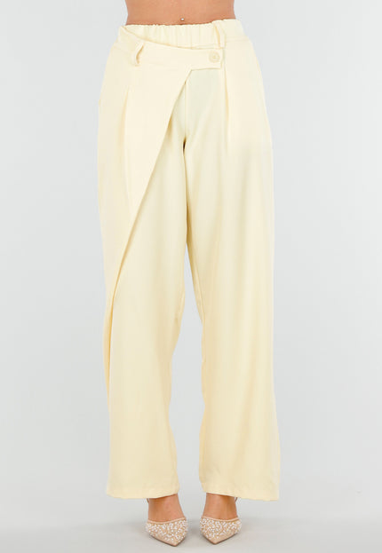 NEW180226 Butter Yellow Barrel Pantalon