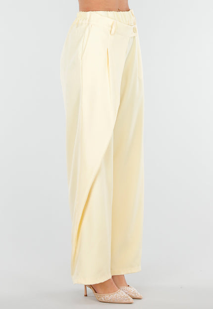 NEW180226 Butter Yellow Barrel Pantalon