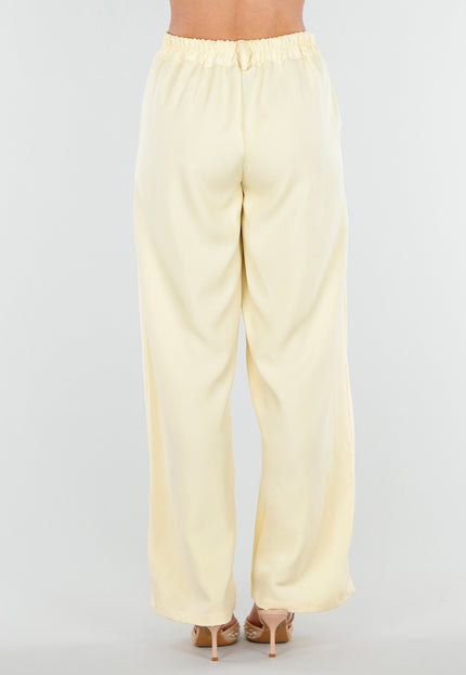 NEW180226 Butter Yellow Barrel Pantalon