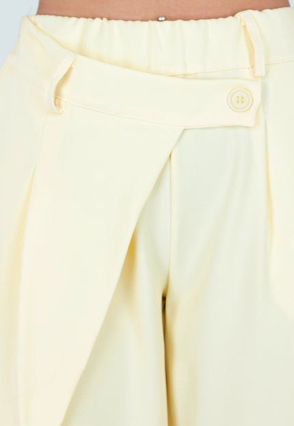 NEW180226 Butter Yellow Barrel Pantalon