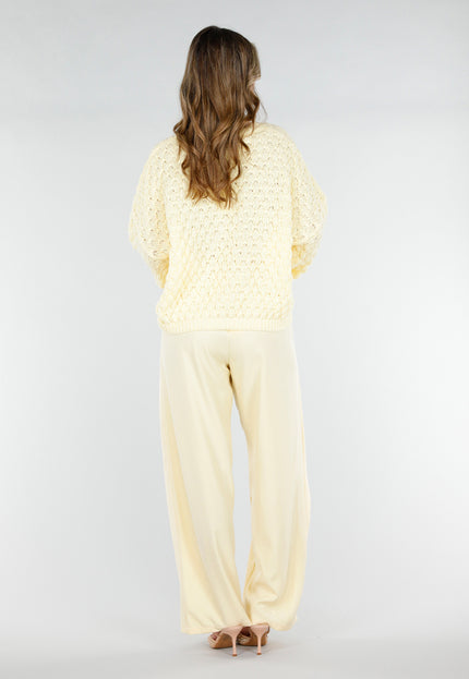 NEW180226 Butter Yellow Gebreide Trui