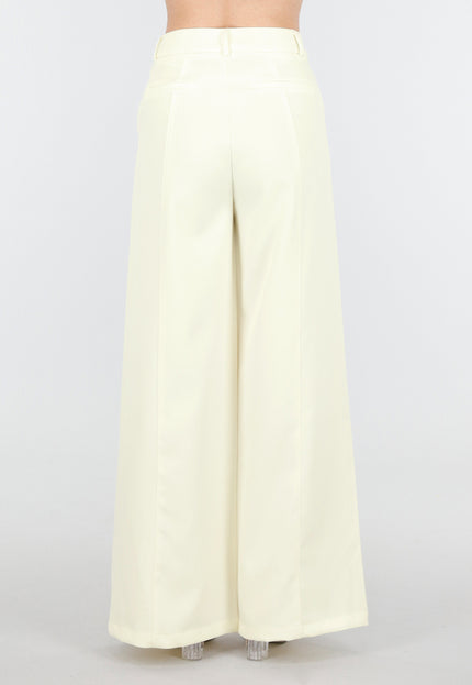 NEW180226 Butter Yellow Wide Leg Pantalon