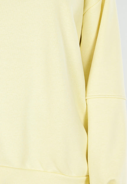 NEW180226 Gele Sweater met Good Vibes Print