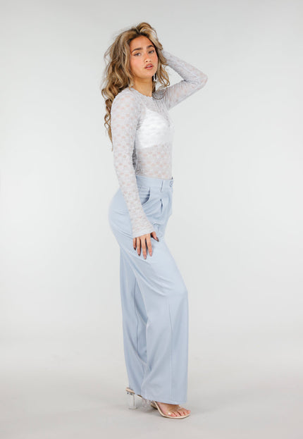 NEW180226 Lichtblauwe Mesh Body