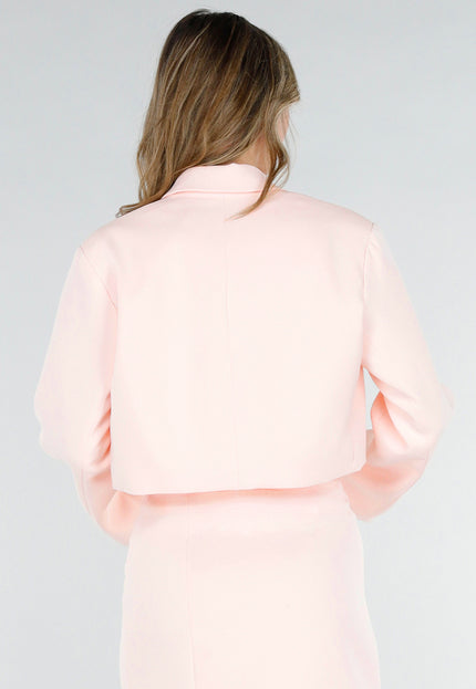 NEW180226 Lichtroze Cropped Blazer