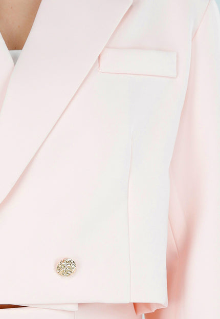 NEW180226 Lichtroze Cropped Blazer