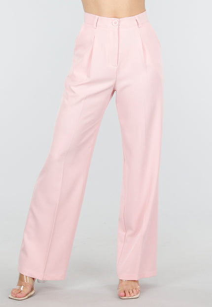 NEW180226 Lichtroze Wide Leg Pantalon