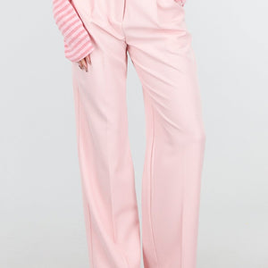 NEW180226 Lichtroze Wide Leg Pantalon