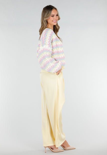 NEW180226 Pastel Gebreid Vest
