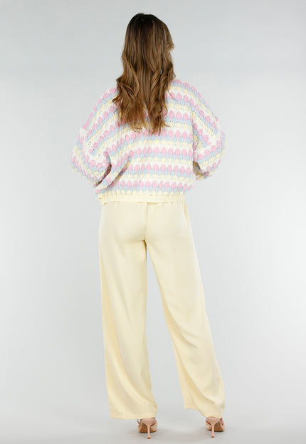NEW180226 Pastel Gebreid Vest