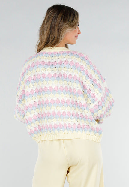 NEW180226 Pastel Gebreid Vest