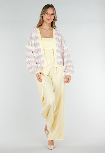 NEW180226 Pastel Gebreid Vest