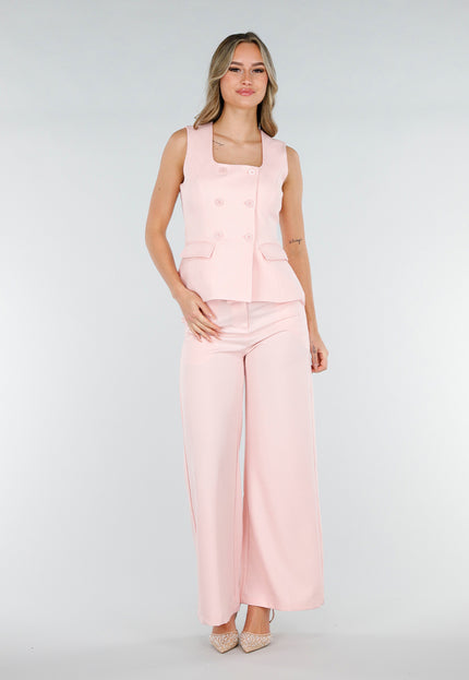 NEW180226 Poederroze Gilet Top