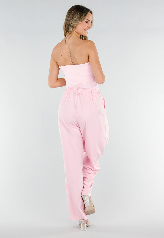 NEW180226 Roze Bandeau Top