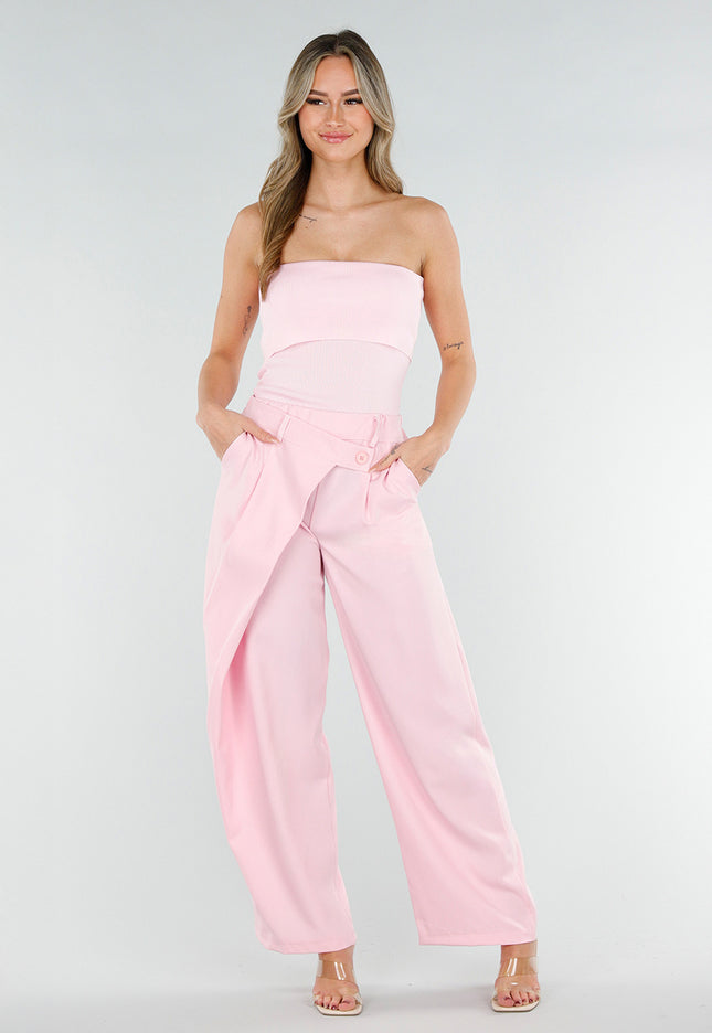 NEW180226 Roze Barrel Pantalon