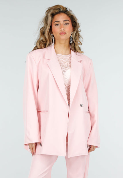 NEW180226 Roze Oversized Blazer