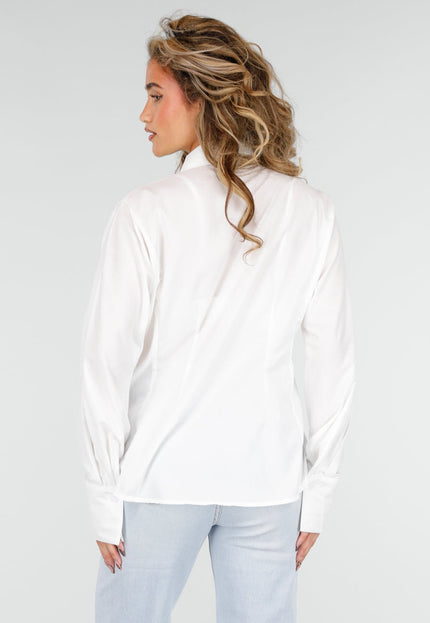 NEW180226 Witte Blouse met Stropdas