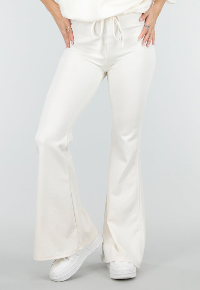 NEW180326 Beige Jogging Flared Broek