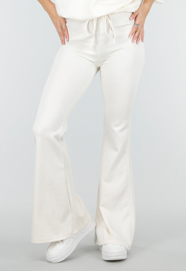 NEW180326 Beige Jogging Flared Broek