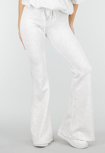 NEW180326 Grijze Jogging Flared Broek