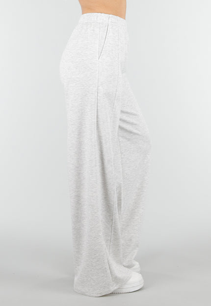 NEW180326 Grijze Wide Leg Joggingbroek