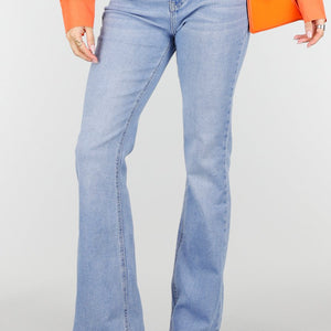 NEW180326 Lichtblauwe Denim Flared Jeans