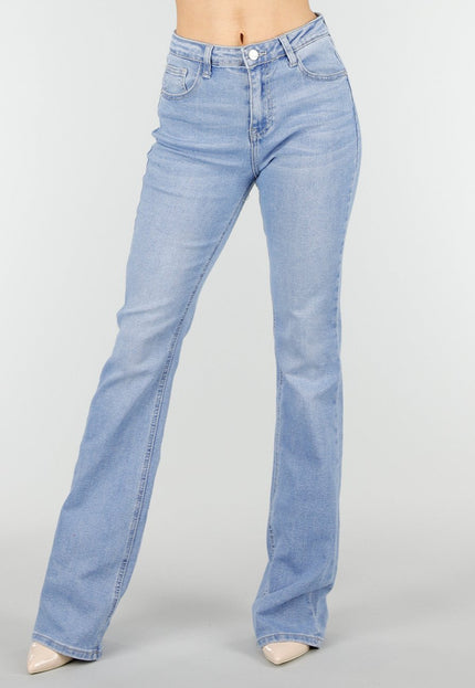 NEW180326 Lichtblauwe Denim Flared Jeans