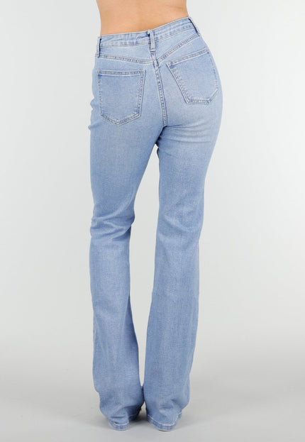 NEW180326 Lichtblauwe Denim Flared Jeans