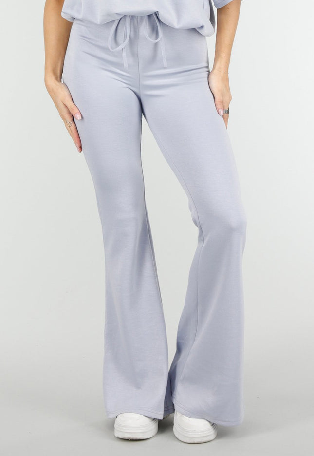 NEW180326 Lichtblauwe Jogging Flared Broek
