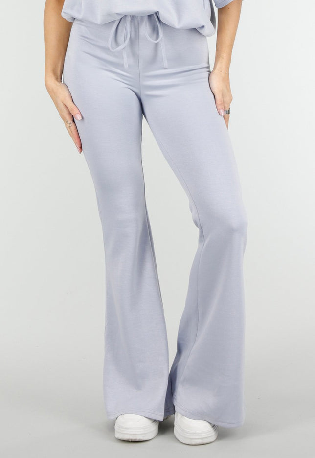 NEW180326 Lichtblauwe Jogging Flared Broek