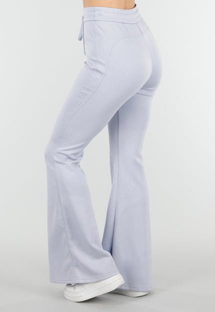 NEW180326 Lichtblauwe Jogging Flared Broek