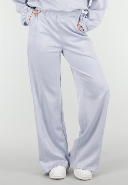 NEW180326 Lichtblauwe Wide Leg Joggingbroek