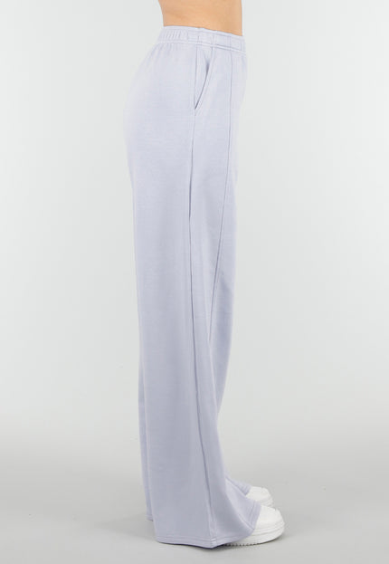 NEW180326 Lichtblauwe Wide Leg Joggingbroek
