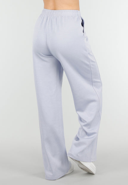 NEW180326 Lichtblauwe Wide Leg Joggingbroek